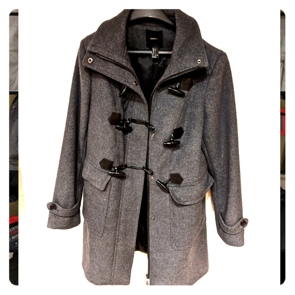 Make an offer! Forever 21 grey peacoat